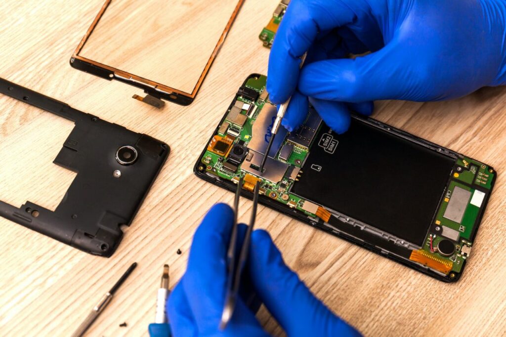 Manutenção em celulares